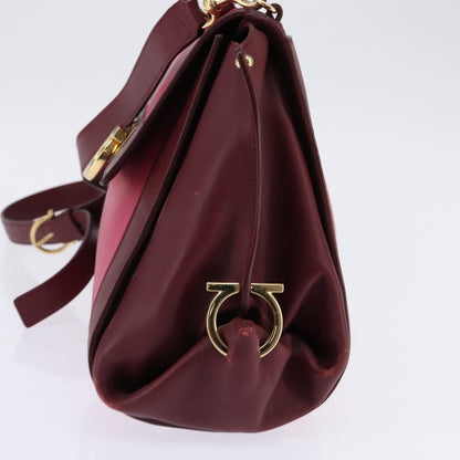 Salvatore Ferragamo Sofia Satchel Leather, PINK, LEATHER, Handbag