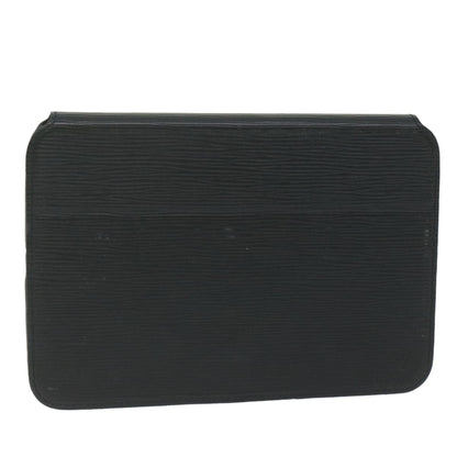 Louis Vuitton iPad Case Epi Leather, BLACK, LEATHER, Tech accessory