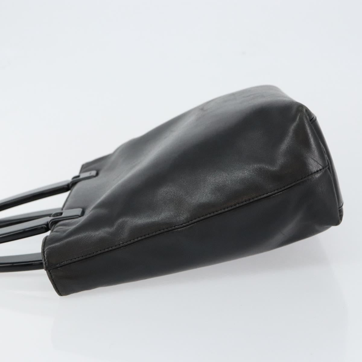 Prada Vintage Handbag Leather, BLACK, LEATHER, Handbag