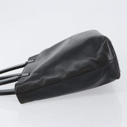 Prada Vintage Handbag Leather, BLACK, LEATHER, Handbag