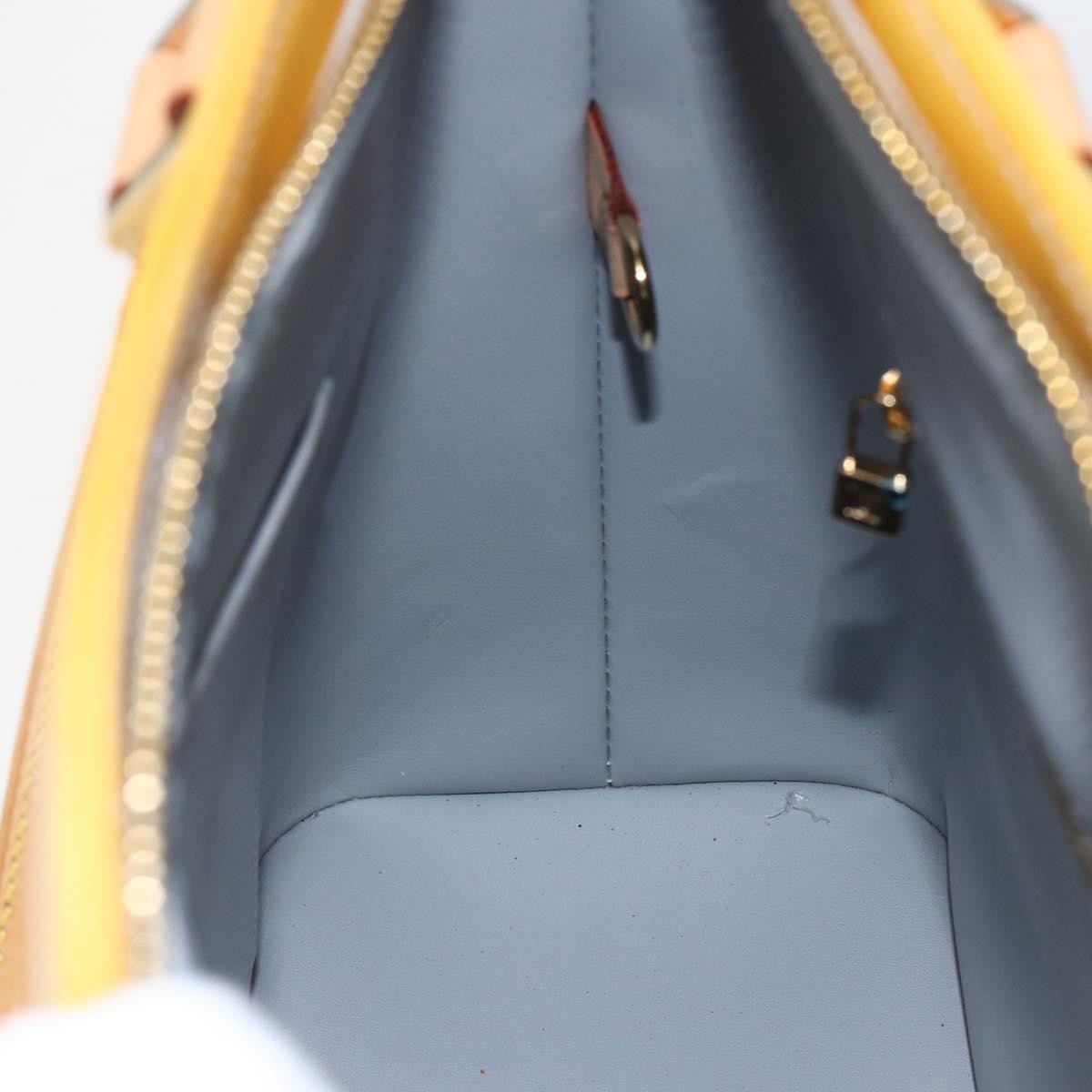 Louis Vuitton Houston Handbag Monogram Vernis, YELLOW, PATENT_LEATHER, Tote bag