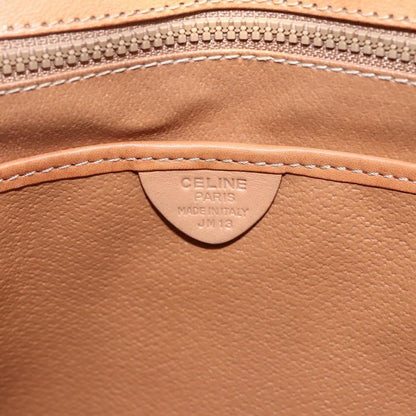 Celine Vintage Macadam Handbag Canvas and Leather, BROWN, CANVAS, Handbag
