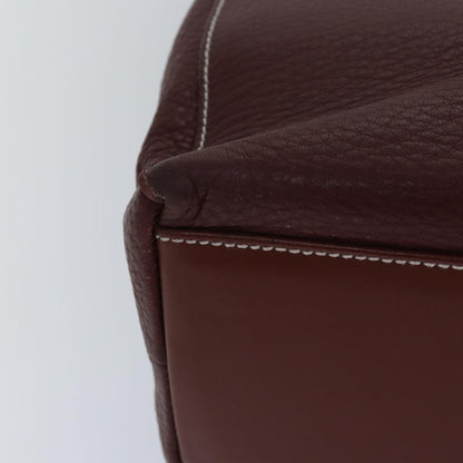 Burberry Handle Tote Leather, BROWN, LEATHER, Tote bag