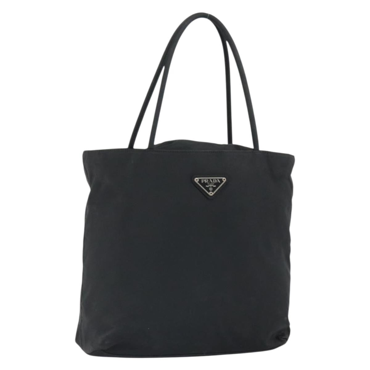 Prada Vintage Tote Nylon, BLACK, NYLON, Tote bag