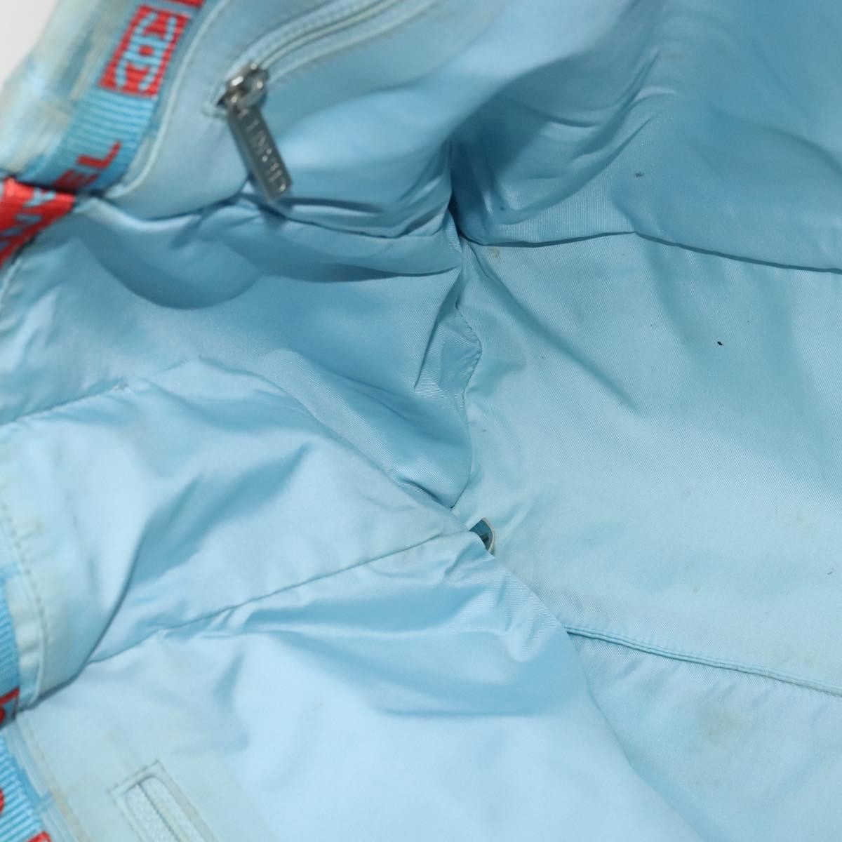 Chanel Travel Line Tote Nylon, BLUE, NYLON, Travel bag