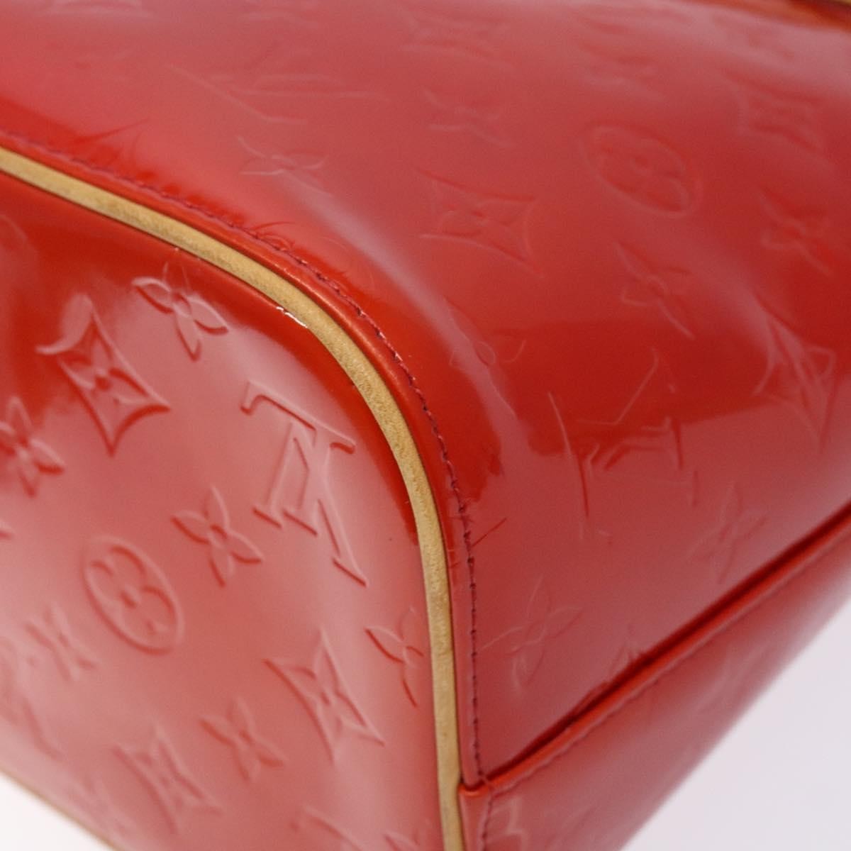 Louis Vuitton Houston Handbag Monogram Vernis, RED, PATENT_LEATHER, Handbag