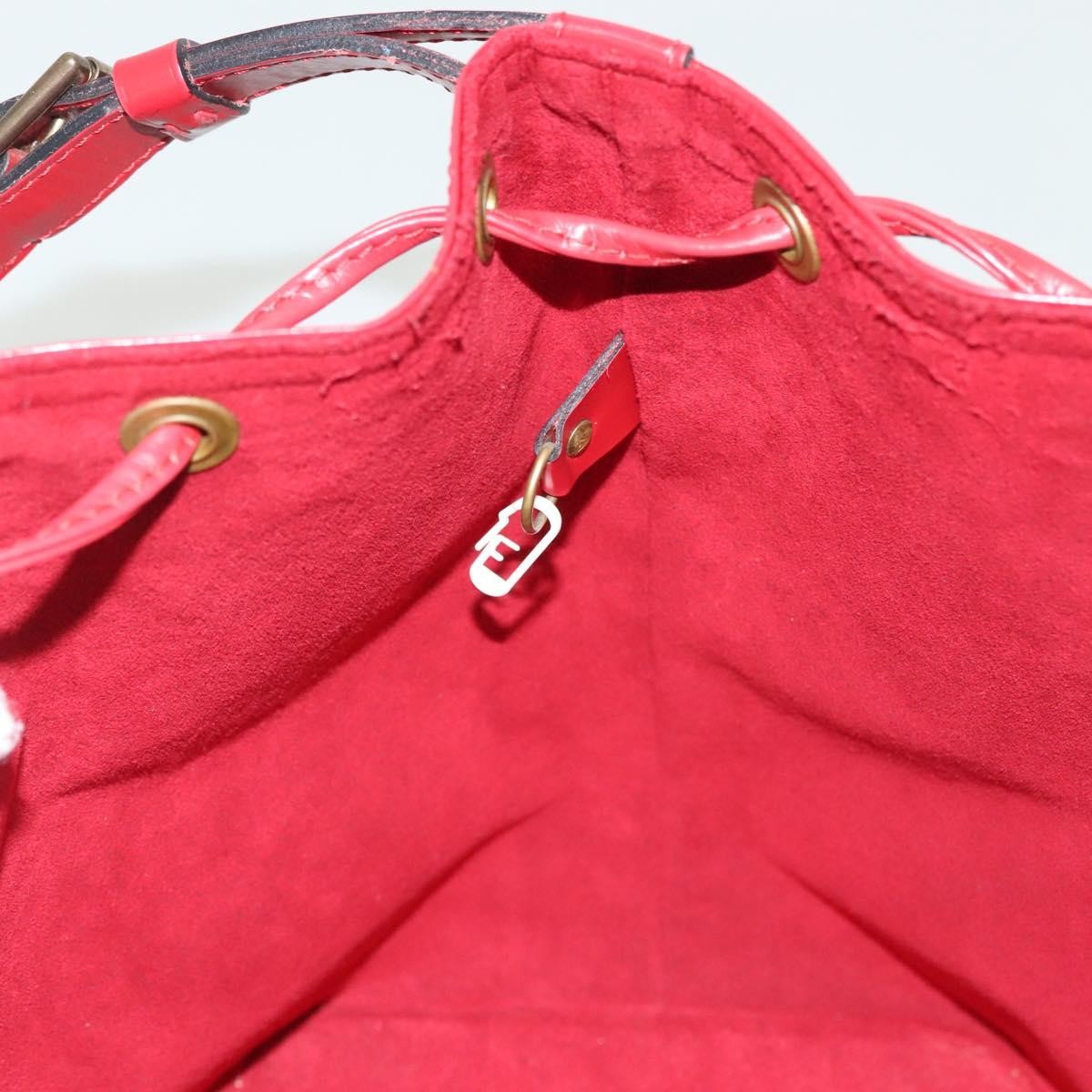 Louis Vuitton Petit Noe Handbag Epi Leather, RED, LEATHER, Shoulder bag