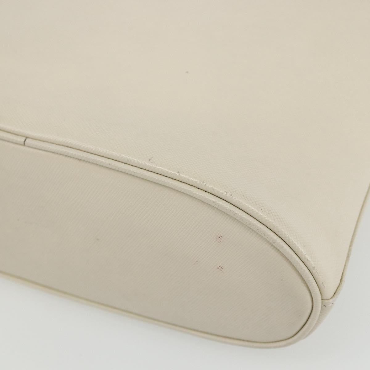 Salvatore Ferragamo Gancini handbag Leather, WHITE, LEATHER, Handbag