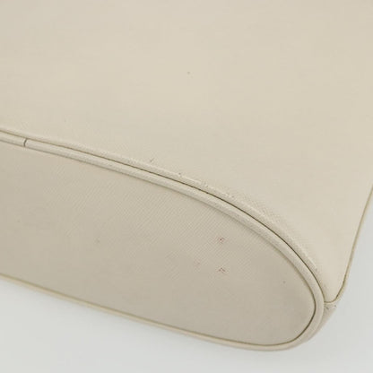 Salvatore Ferragamo Gancini handbag Leather, WHITE, LEATHER, Handbag
