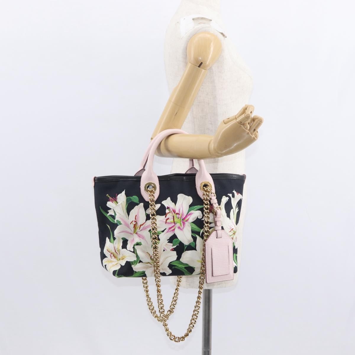 Dolce & Gabbana Capri Tote Printed Canvas with Lizard Embossed Leather, MULTICOLOUR, CANVAS, Tote bag