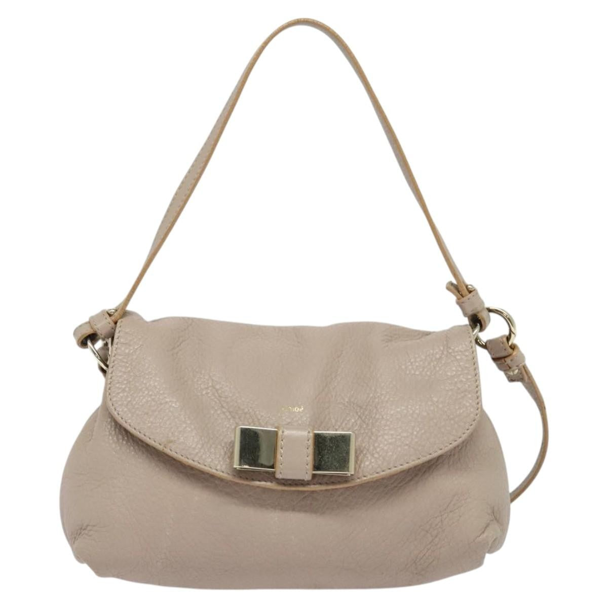 Chloe Lily Handbag Leather, PINK, LEATHER, Handbag