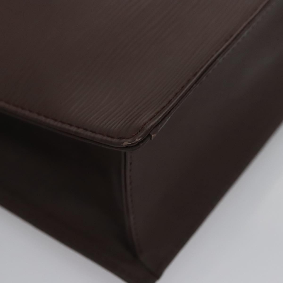 Louis Vuitton Sac Plat Bag Epi Leather, BROWN, LEATHER, Handbag