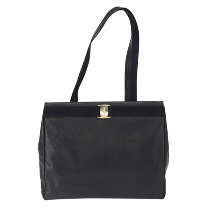 Salvatore Ferragamo Vala tote Leather, NAVY, LEATHER, Tote bag