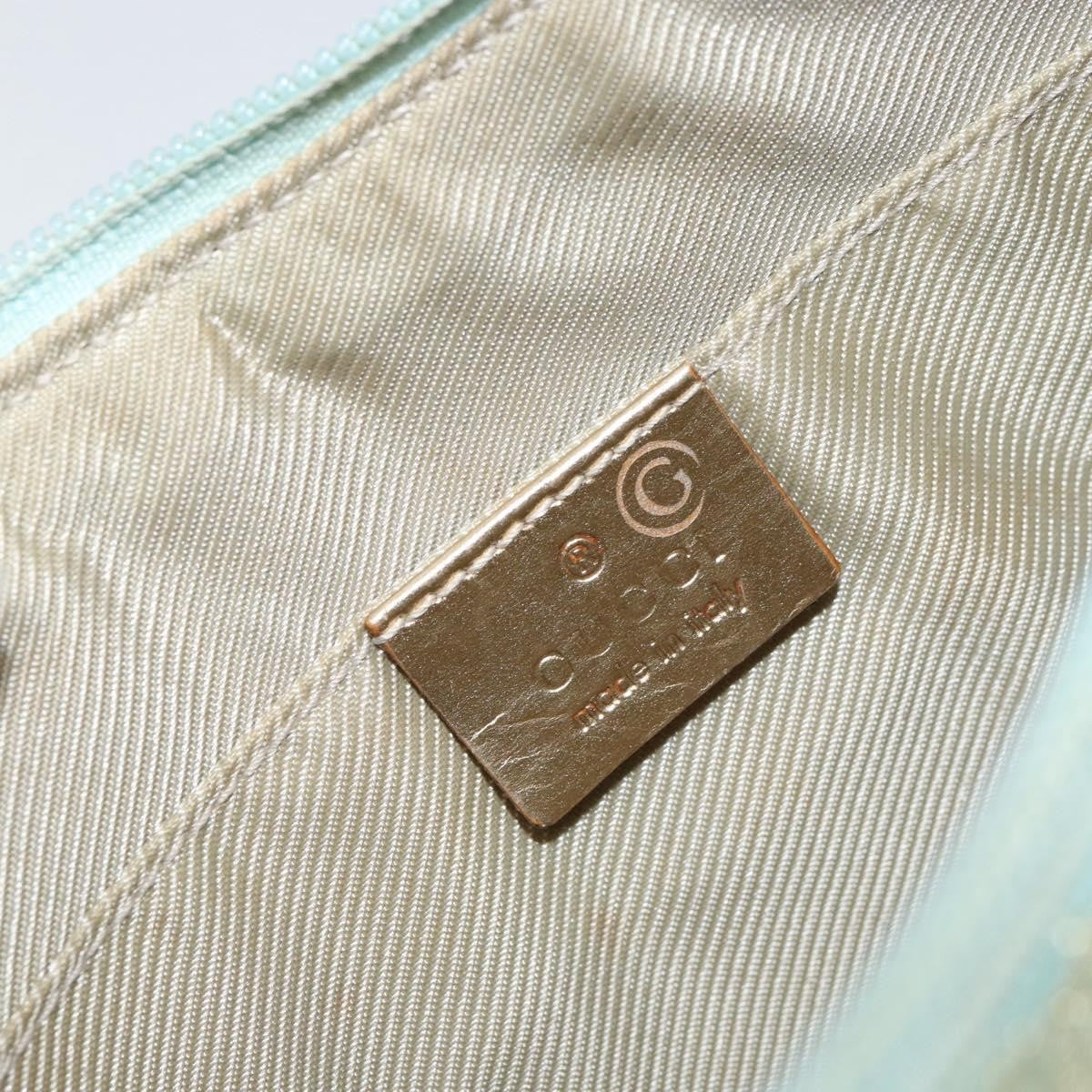 Gucci Vintage Pochette Shoulder Bag GG Canvas, BLUE, CANVAS, Shoulder bag