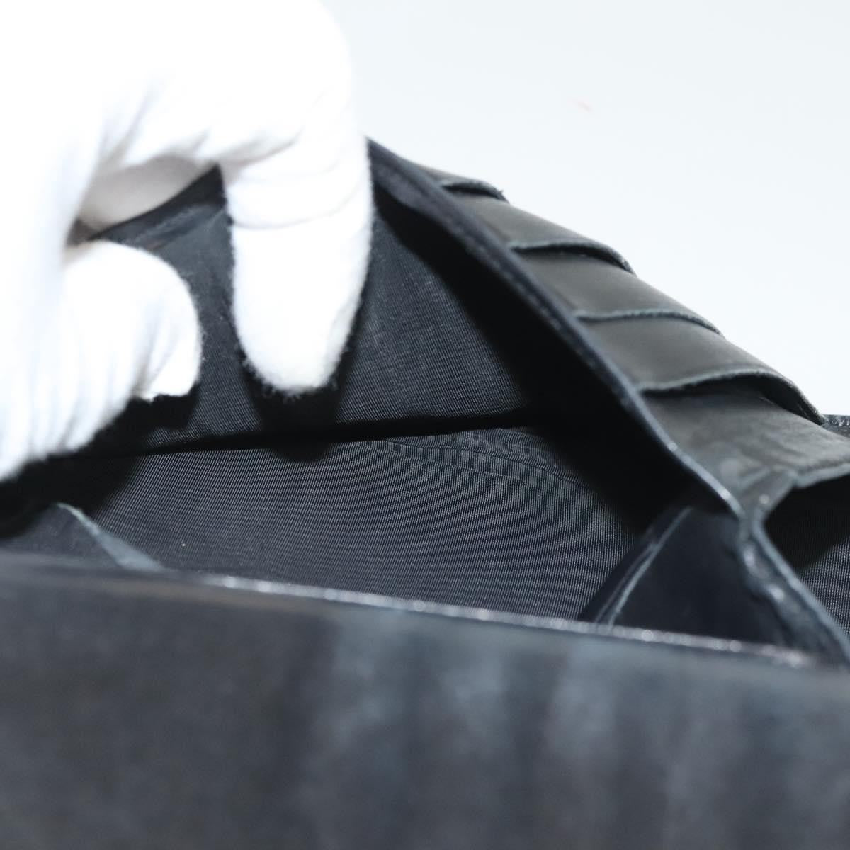 Chanel Vintage CC Bifold Wallet Leather, BLACK, LEATHER, Wallets