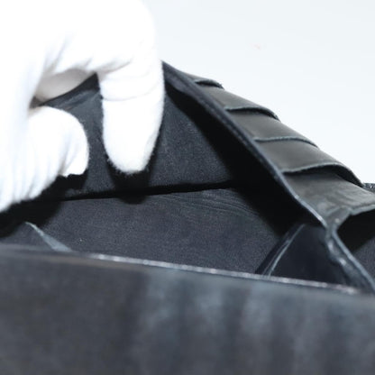 Chanel Vintage CC Bifold Wallet Leather, BLACK, LEATHER, Wallets