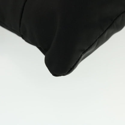 Prada Zip Messenger Bag Horizontal Quilt Tessuto, BLACK, NYLON, Shoulder bag