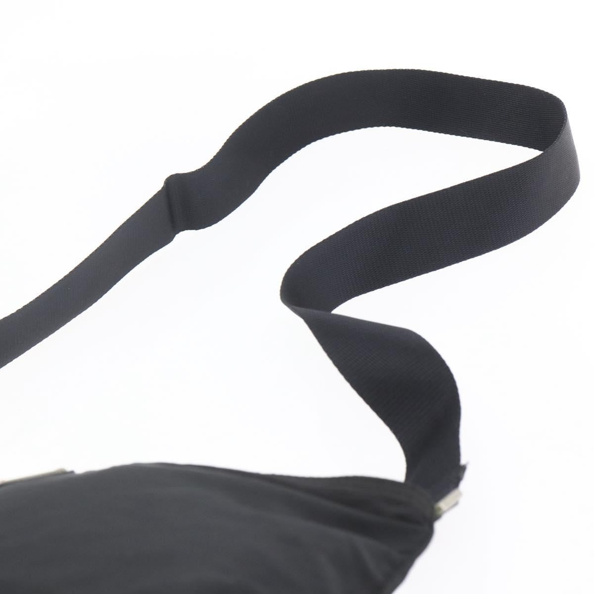 Prada Flat Messenger Bag Tessuto, Black, Nylon, Shoulder Bag