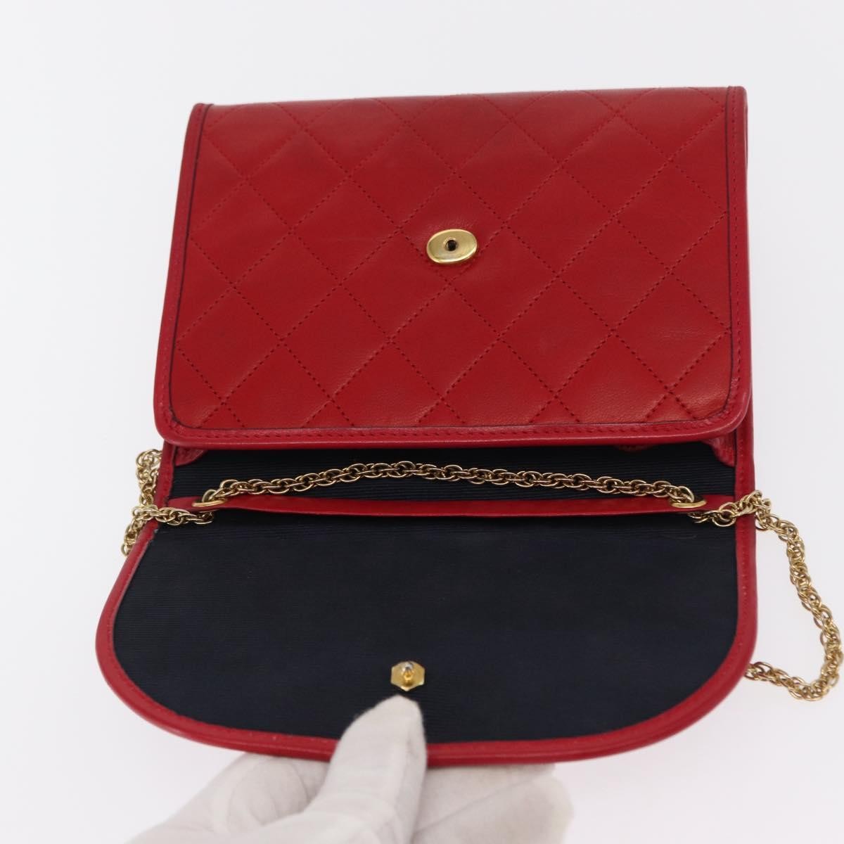 Chanel Vintage Clutch Leather, RED, LEATHER, Clutche & pouche