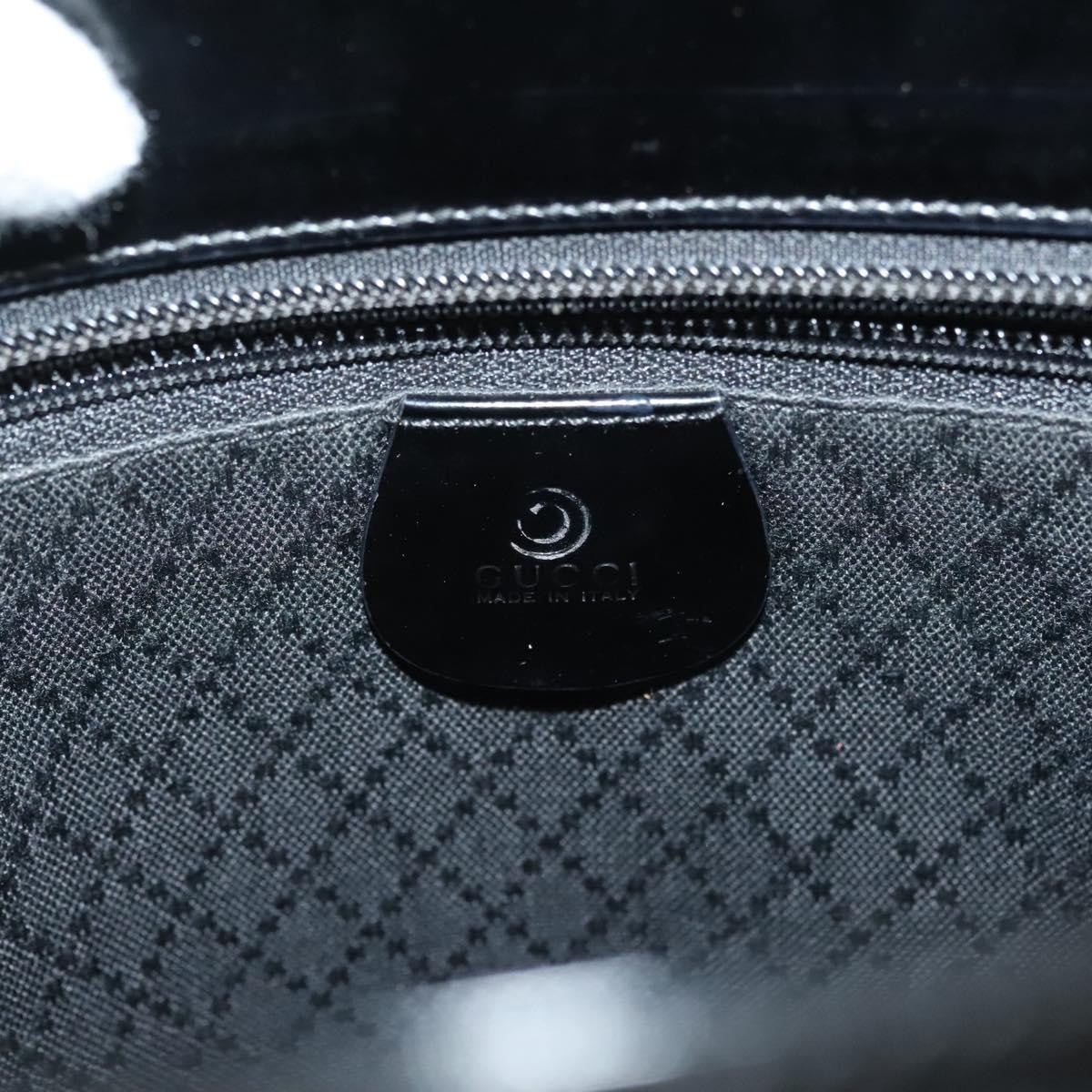 Gucci Vintage Bamboo Handle Bag Nylon, BLACK, NYLON, Handbag