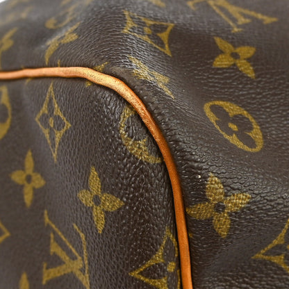Louis Vuitton Keepall Bag Monogram Canvas, BROWN, CANVAS, Travel bag
