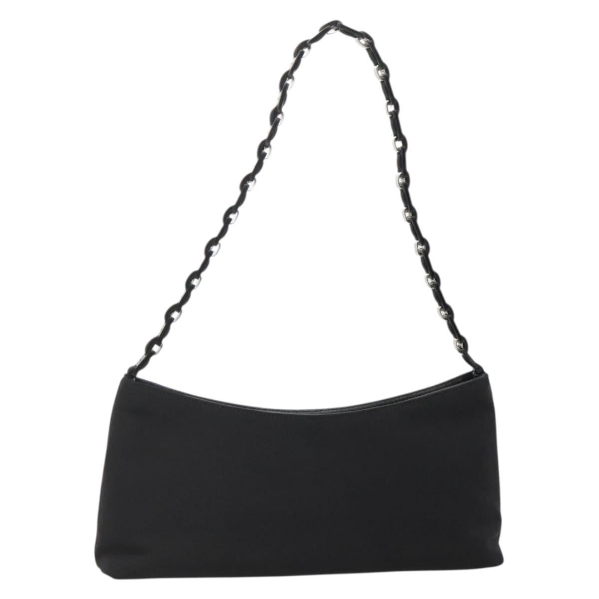 Salvatore Ferragamo Vala Shoulder Bag Nylon, BLACK, NYLON, Shoulder bag