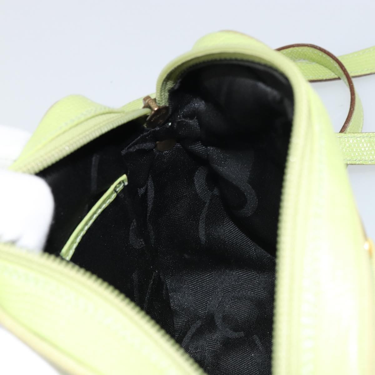 Salvatore Ferragamo Vala Shoulder Bag Leather, GREEN, LEATHER, Shoulder bag