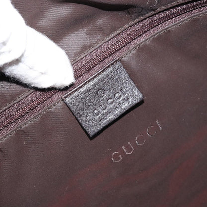 Gucci Vintage Shoulder Bag Leather, BLACK, CANVAS, Shoulder bag
