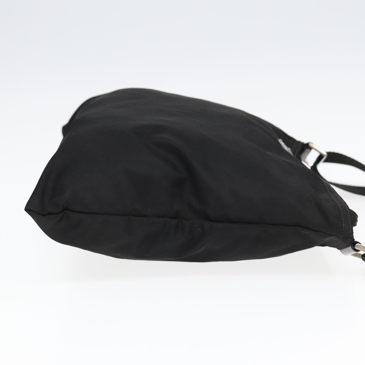 Prada Zip Top Messenger Bag Tessuto, BLACK, NYLON, Shoulder bag