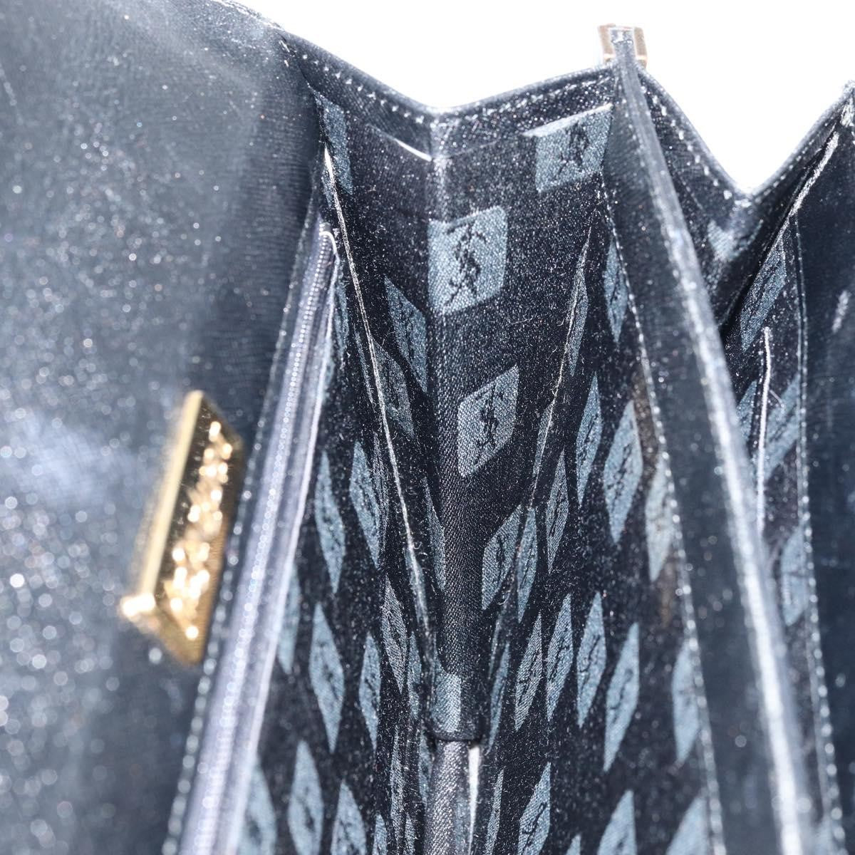 Saint Laurent Vintage Handbag Leather, BLACK, LEATHER, Handbag