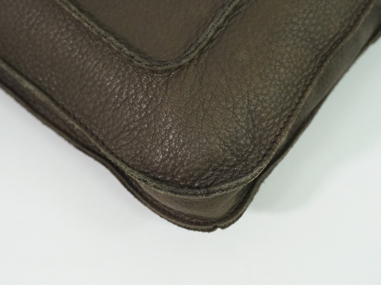 Hermes Toudou Messenger Bag Leather, BROWN, LEATHER, Crossbody bag