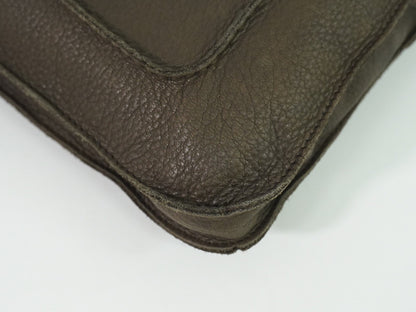 Hermes Toudou Messenger Bag Leather, BROWN, LEATHER, Crossbody bag