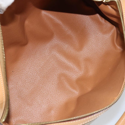 Celine Vintage Duffle Bag Macadam Coated Canvas, BEIGE, CANVAS, Travel bag