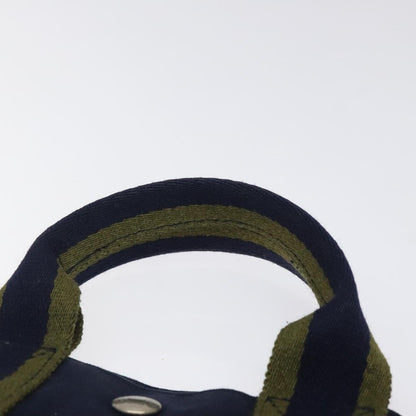 Hermes Fourre Tout Tote Canvas, NAVY, CANVAS, Tote bag