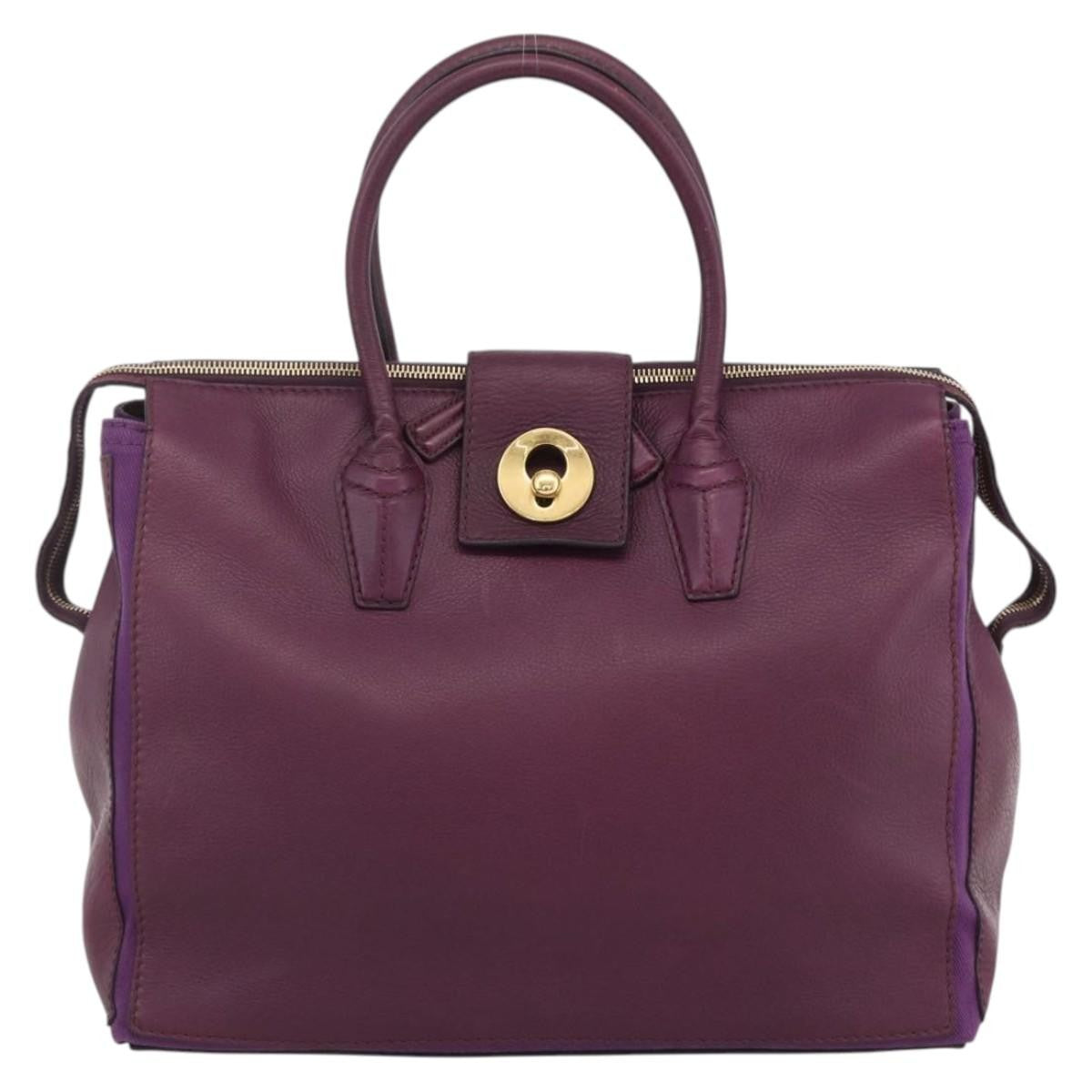 Saint Laurent Bicolor Muse Two Cabas Leather, PURPLE, LEATHER, Tote bag