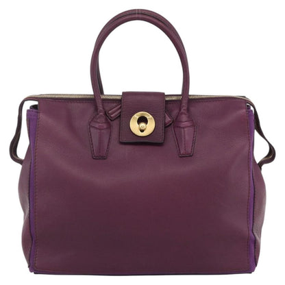 Saint Laurent Bicolor Muse Two Cabas Leather, PURPLE, LEATHER, Tote bag