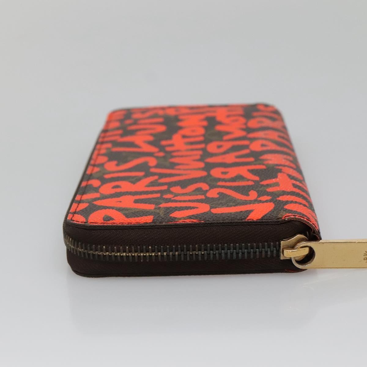 Louis Vuitton Zippy Wallet NM Monogram Graffiti, ORANGE, CANVAS, Wallets
