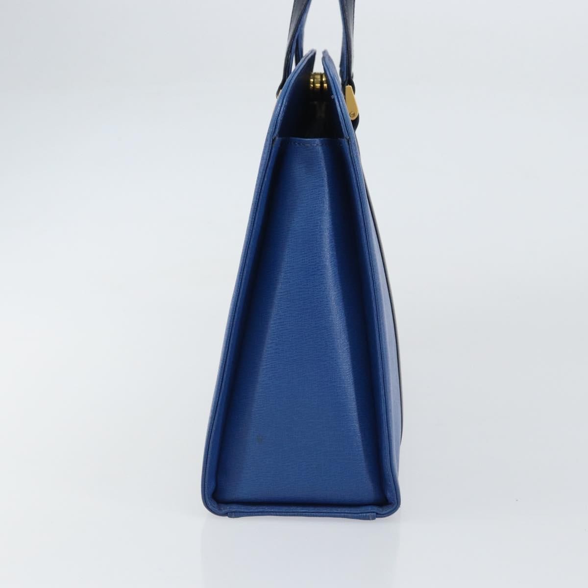 Burberry Vintage Handbag Leather, Blue, Leather, Handbag