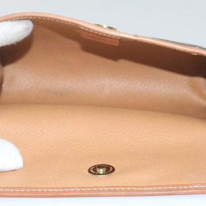 Celine Macadam Pochette Canvas and Leather, BROWN, CANVAS, Clutche & pouche