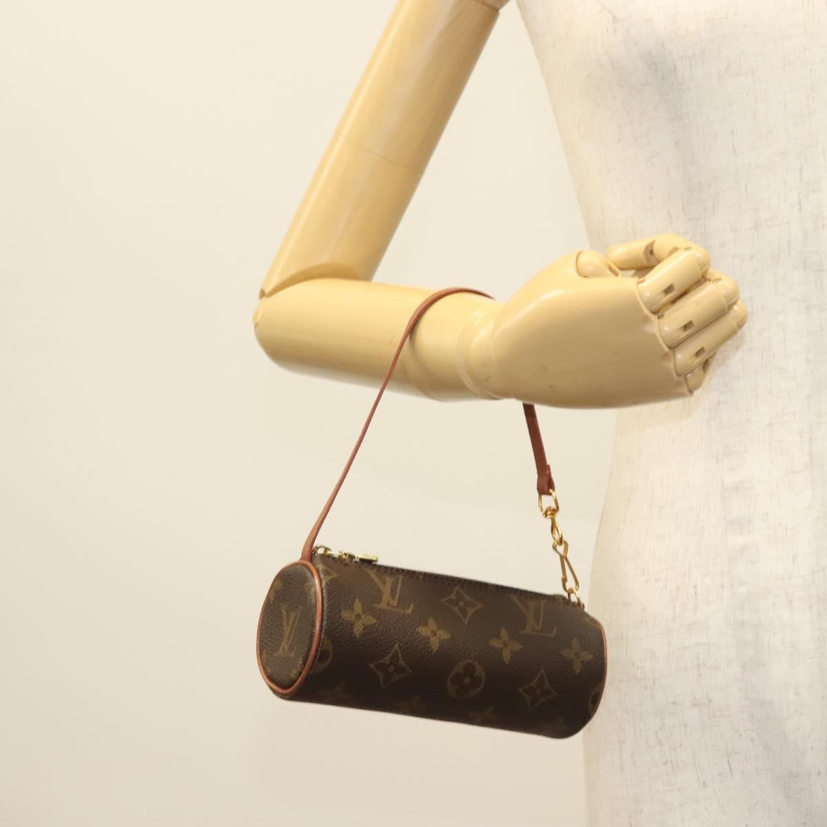 Louis Vuitton Papillon Pochette Monogram Canvas, BROWN, CANVAS, Handbag