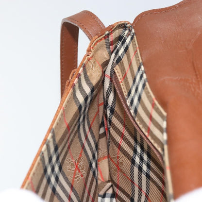 Burberry Vintage Shoulder Bag Leather, BROWN, LEATHER, Shoulder bag