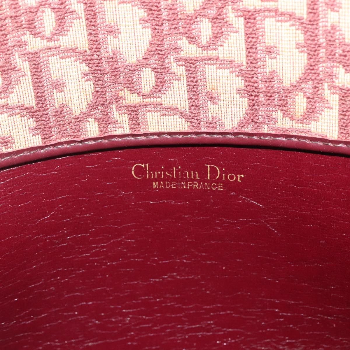 Christian Dior Vintage CD Trotter Handbag Canvas, RED, CANVAS, Handbag