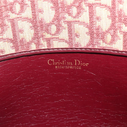 Christian Dior Vintage CD Trotter Handbag Canvas, RED, CANVAS, Handbag