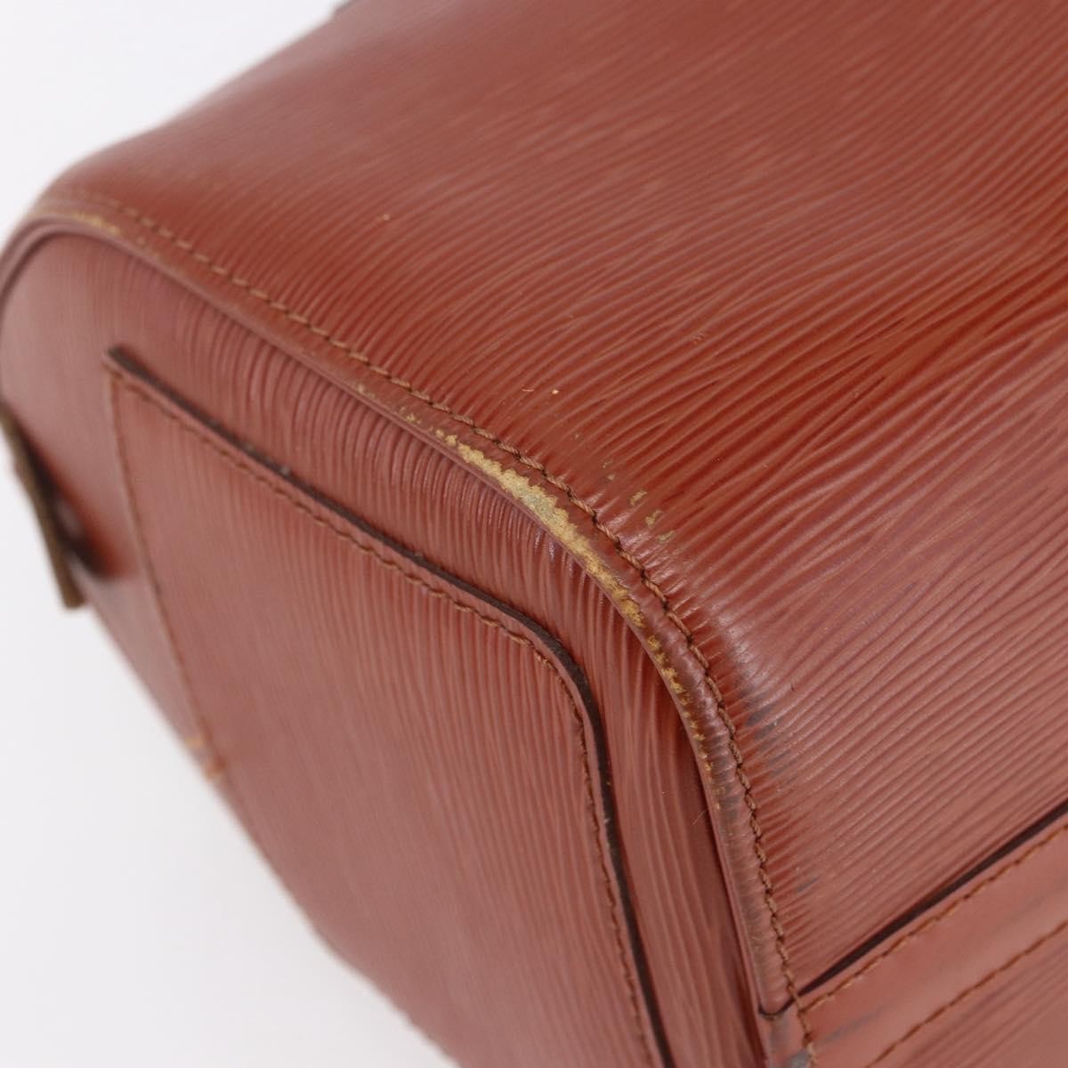 Louis Vuitton Speedy Handbag Epi Leather, BROWN, LEATHER, Handbag