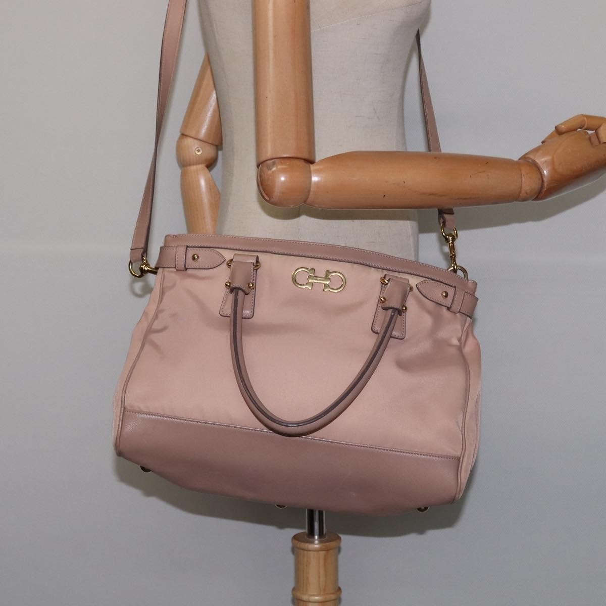 Salvatore Ferragamo Batik Tote Nylon, PINK, NYLON, Tote bag
