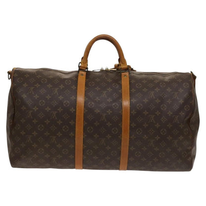 Louis Vuitton Keepall Bandouliere Bag Monogram Canvas, BROWN, CANVAS, Travel bag