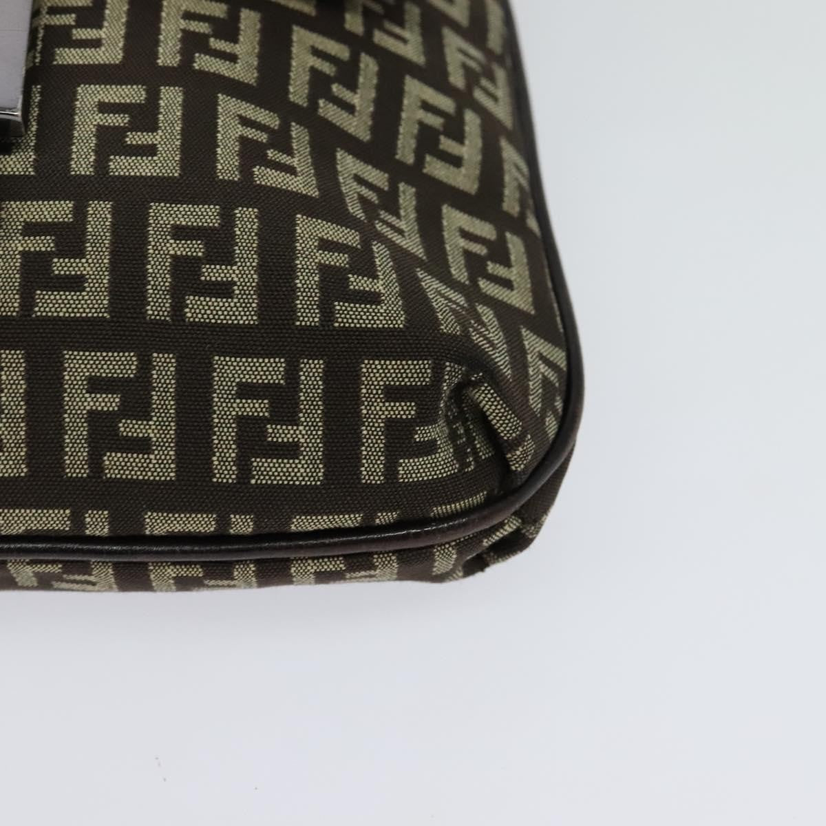 Fendi Mamma Baguette Shoulder Bag Canvas, BROWN, CANVAS, Shoulder bag