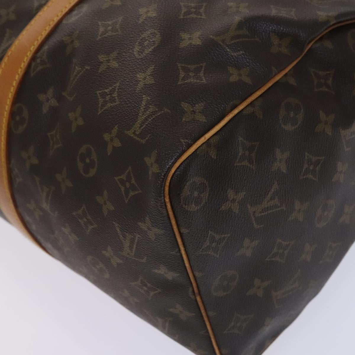 Louis Vuitton Keepall Bag Monogram Canvas, BROWN, CANVAS, Travel bag