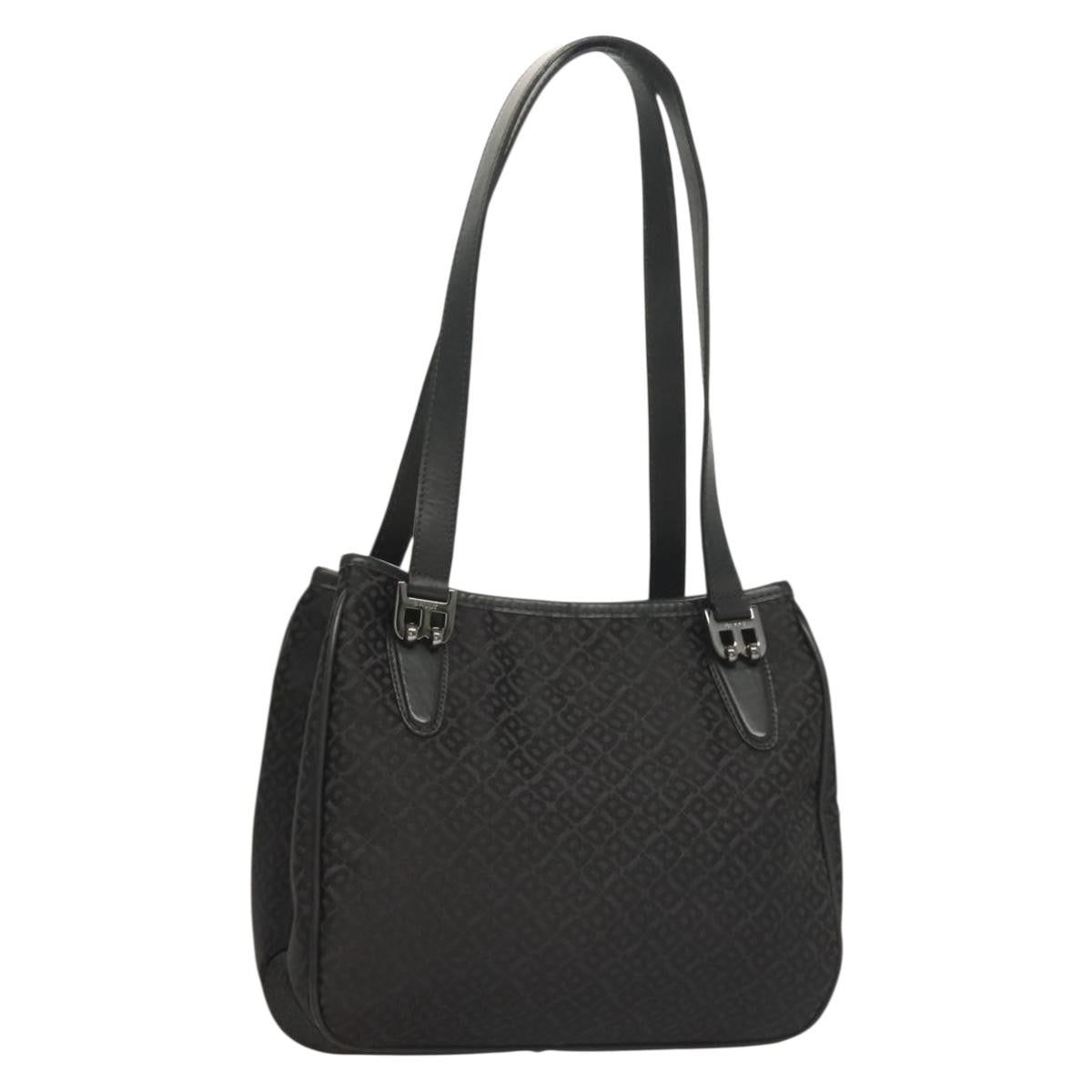 Bally Vintage Shoulder Bag Nylon, BLACK, NYLON, Shoulder bag