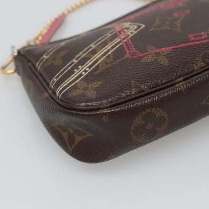 Louis Vuitton Pochette Accessoires Limited Edition Christmas Animation Monogram Canvas, BROWN, CANVAS, Clutche & pouche
